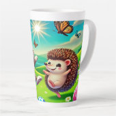 Ein glücklicher Hase und Igel Milchtasse (Rechte Ecke)