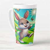 Ein glücklicher Hase und Igel Milchtasse (Linke Ecke)