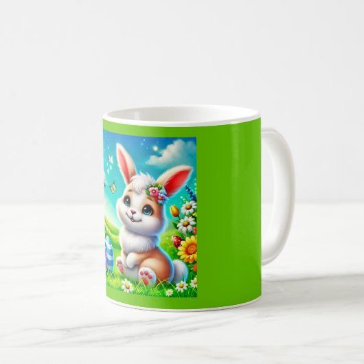 Ein glücklicher Hasse Kaffeetasse (VorderseiteRechts)