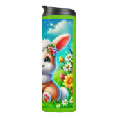  Ein glücklicher Hasse Thermosbecher (Nach rechts gedreht)