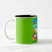 Ein glücklicher Hasse Zweifarbige Tasse (Links)