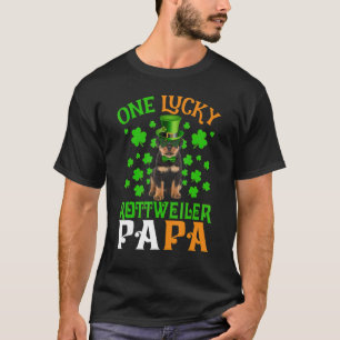 Ein glücklicher Hund Papa Rottweiler Retriever Dad T-Shirt