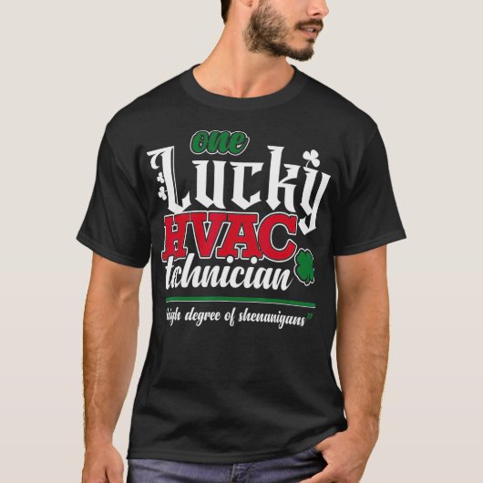 Ein glücklicher HVAC-Techniker Funny AC Reparateur T-Shirt (Vorderseite)