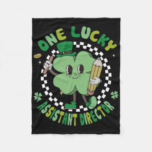 Ein glücklicher Istant Director St. Patricks Day R Fleecedecke