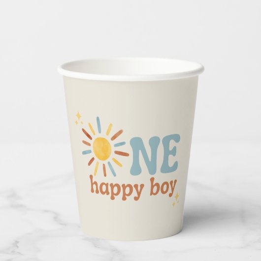 Ein glücklicher Junge, 1. Sonnenreise Pappbecher (Rückseite)