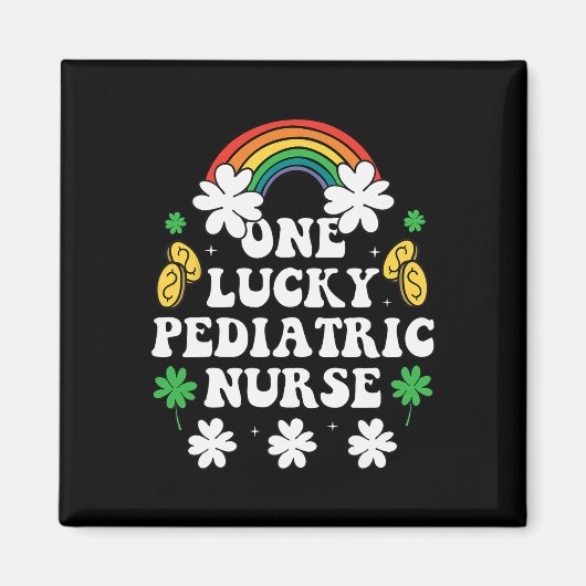 Ein glücklicher Kinderkrankenschwester Lustiger ir Magnet (Vorne)