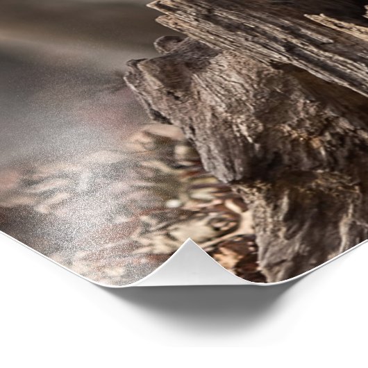 Ein glücklicher kleiner Damm - Hirsche Foto drucke (Ecke)