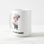 Ein glücklicher Koch für die Kamera Kaffeetasse (Vorderseite Links)