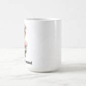 Ein glücklicher Koch für die Kamera Kaffeetasse (Mittel)