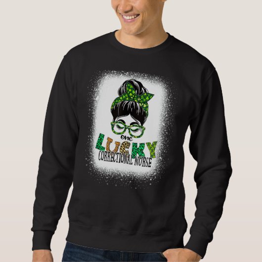 Ein glücklicher korrigierter Krankenschwester brac Sweatshirt (Vorderseite)