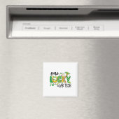 Ein glücklicher Labortechniker St Patricks Day Grü Magnet (In Situ (Geschirrspüler))