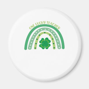 Ein glücklicher Lehrer Irischer Regenbogen St Patr Magnet