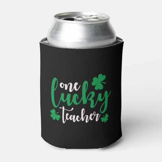 Ein glücklicher Lehrer Lehrer St Patrick's Day Dosenkühler (Kanne Vorderseite)