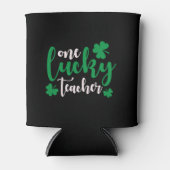 Ein glücklicher Lehrer Lehrer St Patrick's Day Dosenkühler (Vorderseite)