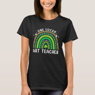 Ein glücklicher Lehrer Saint Patrick's Day Rainbow T-Shirt