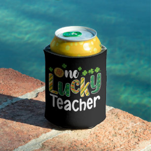 Ein glücklicher Lehrer Schule St. Patrick's Day Dosenkühler