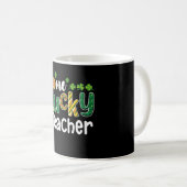 Ein glücklicher Lehrer Schule St. Patrick's Day Kaffeetasse (VorderseiteRechts)