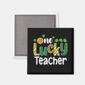 Ein glücklicher Lehrer Schule St. Patrick's Day Magnet (Vorderseite/Rückseite)