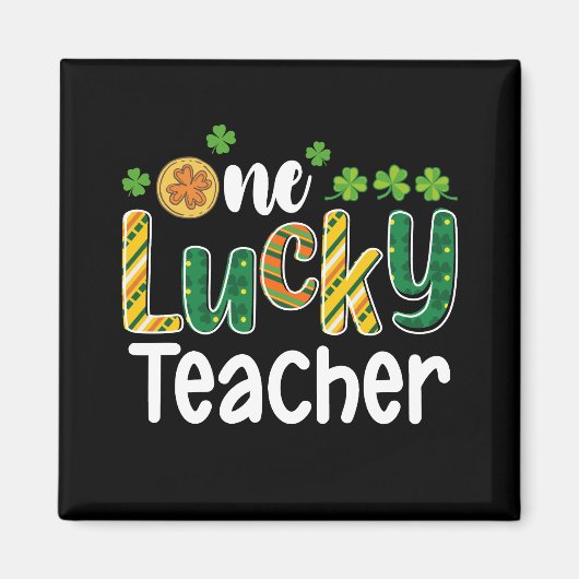 Ein glücklicher Lehrer Schule St. Patrick's Day Magnet (Vorne)
