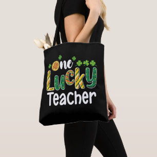 Ein glücklicher Lehrer Schule St. Patrick's Day Tasche