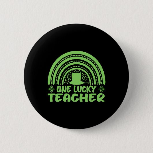 Ein glücklicher Lehrer St Patrick's Day für Lehrer Button (Vorderseite)