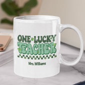 Ein glücklicher Lehrer St. Patrick's Day Kaffeetasse