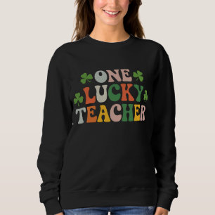 Ein glücklicher Lehrer unterrichtet Retro St. Patr Sweatshirt