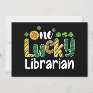 Ein glücklicher Librarian School St. Patrick's Day Einladung
