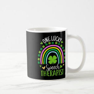 Ein Glücklicher Logopäde Regenbogen St Patricks Da Kaffeetasse