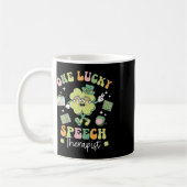 Ein Glücklicher Logopäde Slp Shamrock St. Patrick Kaffeetasse (Links)