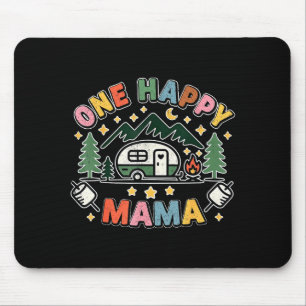 Ein glücklicher Mama Camper erster Geburtstag Camp Mousepad