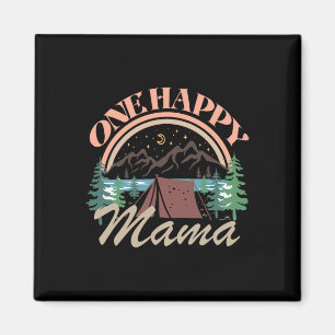 Ein glücklicher Mama erster Geburtstag Camping-Abe Magnet
