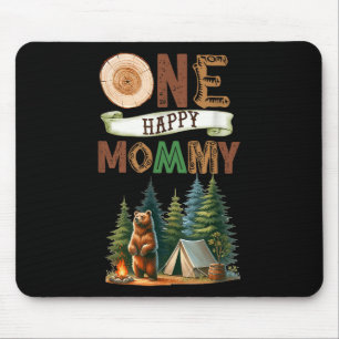 Ein glücklicher Mami-Camper zum ersten Geburtstag  Mousepad