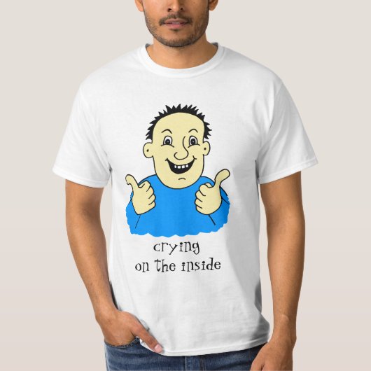 Ein glücklicher Mensch im Inneren T-Shirt (Vorderseite)