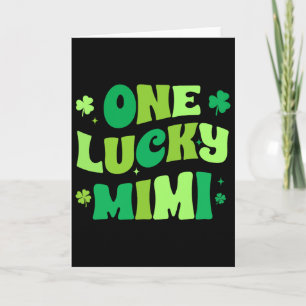 Ein glücklicher Mimi St Patrick's Day Grüner Kleeb Karte