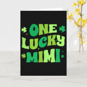Ein glücklicher Mimi St Patrick's Day Grüner Kleeb Karte (Gelbe Blume)