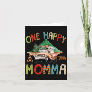 Ein glücklicher Momma-Camper 1. Geburtstag Junge C Karte