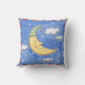 Ein glücklicher Mond Kissen (Vorderseite)