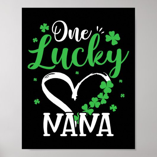 Ein glücklicher Nana St. Patrick's Day Irisches Gr Poster (Vorne)