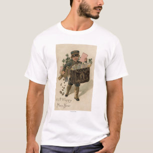 Ein glücklicher neuer YearIrish Post-Junge T-Shirt