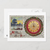 Ein glücklicher Neujahrsschauer Feiertagspostkarte (Vorne/Hinten)