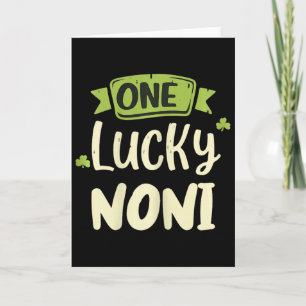 Ein glücklicher Noni St. Patrick's Day Lustig pass Karte