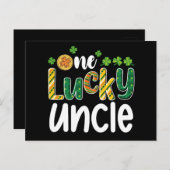 Ein glücklicher Onkel Matching Family St Patrick's Postkarte (Vorne/Hinten)