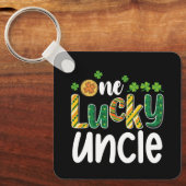 Ein glücklicher Onkel Matching Family St Patrick's Schlüsselanhänger (Vorderseite)