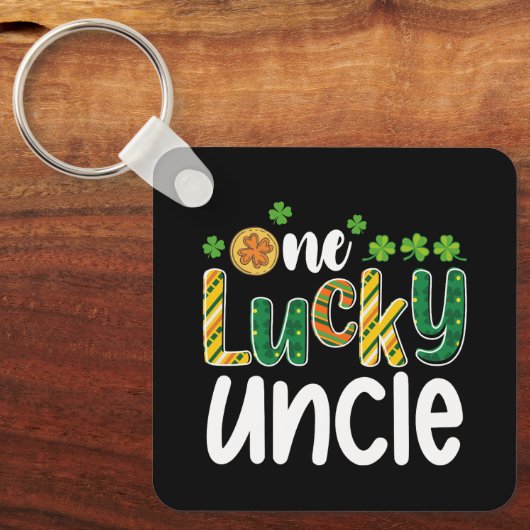 Ein glücklicher Onkel Matching Family St Patrick's Schlüsselanhänger (Vorderseite)
