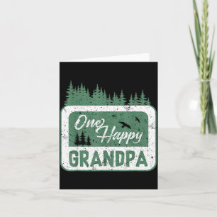 Ein glücklicher Opa-Camper zum 1. Geburtstag Camng Karte