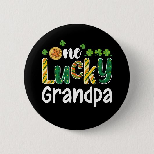 Ein glücklicher Opa Matching Family St Patrick's D Button (Vorderseite)