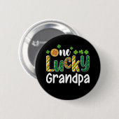 Ein glücklicher Opa Matching Family St Patrick's D Button (Vorne & Hinten)