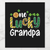 Ein glücklicher Opa Matching Family St Patrick's D Weinetikett (Einzelnes Label)
