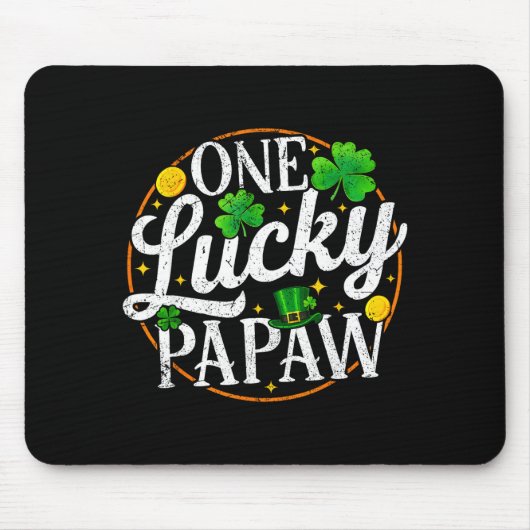 Ein glücklicher Opa St. Patricks Day Shamrock Männ Mousepad (Vorne)